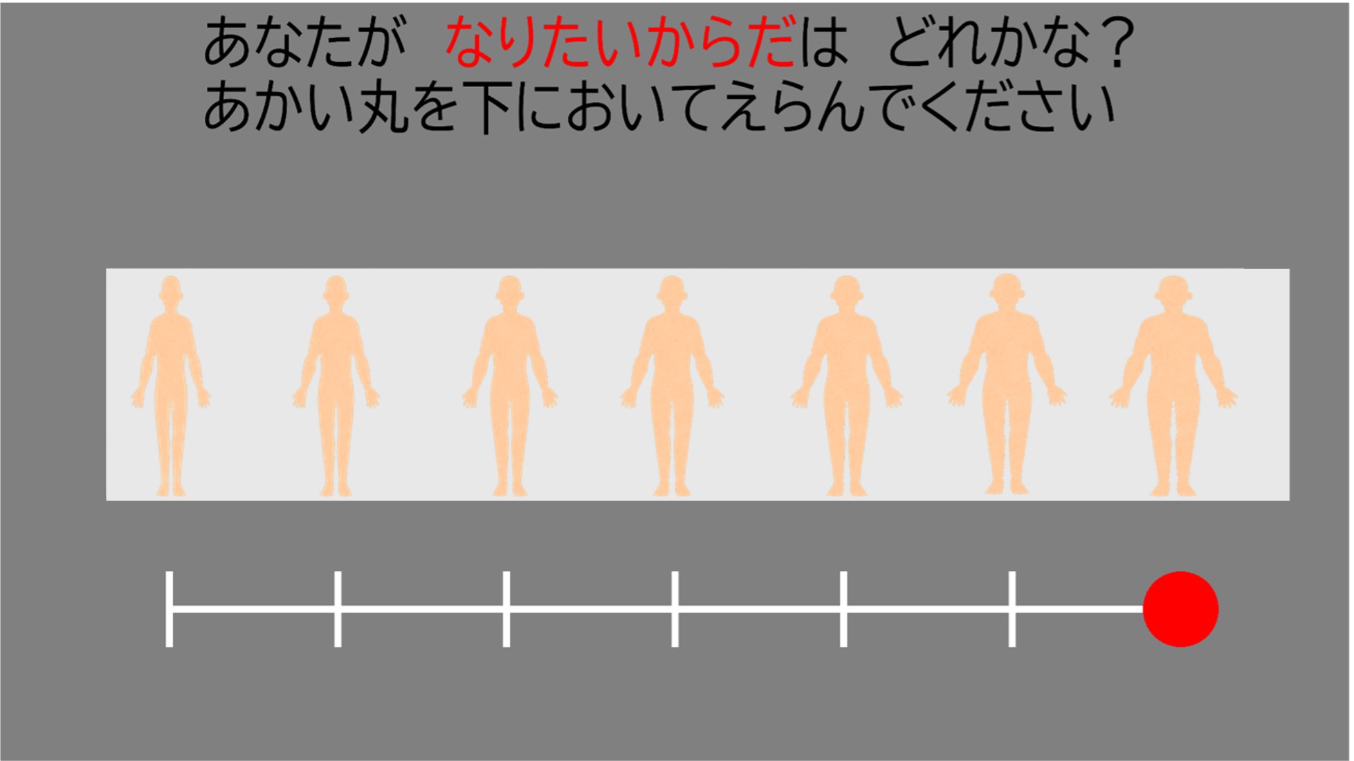 からだのシルエット、えらんでみよう!